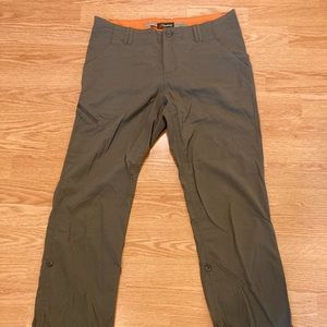 Green hiking pants